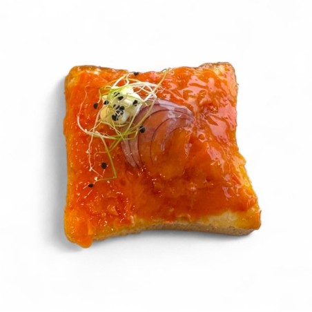 Canapés à la carotte fumée